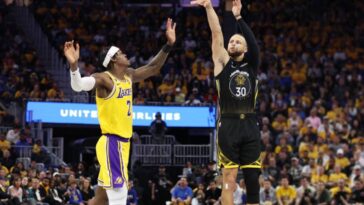 Los Angeles Lakers vs Golden state warriors last night